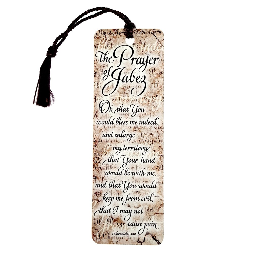 Vintage Y2k Prayer of Jabez Tassel Bookmark 1 Chronicles 4:10, Dicksons BKM-1170